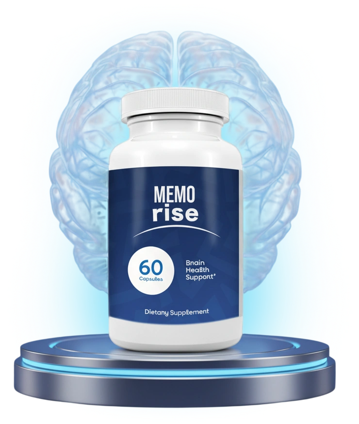 Memo Rise premium daily memory focus and cognitive wellness support formula bottle